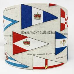 Nautical Flag Lampshade Yacht Decor, Table Or Ceiling Light - thumbnail 1