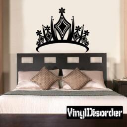 Princess Crown Vinyl Wall Decal Or Car Sticker - Mv007Et - thumbnail 1