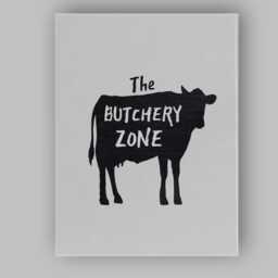 Rustic Butchery Cow Silhouette Farmhouse Typography Canvas Wall Art Print Decor Picture Ready To Hang - thumbnail 1