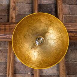 Yellow Velvet Pendant Lamp, Hanging Chandelier For Living Room Bedroom Or Office, Restaurant Lighting - thumbnail 4