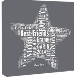 Free Delivery Star Word Art Printed & Framed On Canvas, Ready To Hang - thumbnail 2