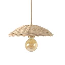 Rattan Pendant Light Boho Rustic Lighting Chandelier Eclectic Ceiling Lamp Wood Home Decor - thumbnail 2