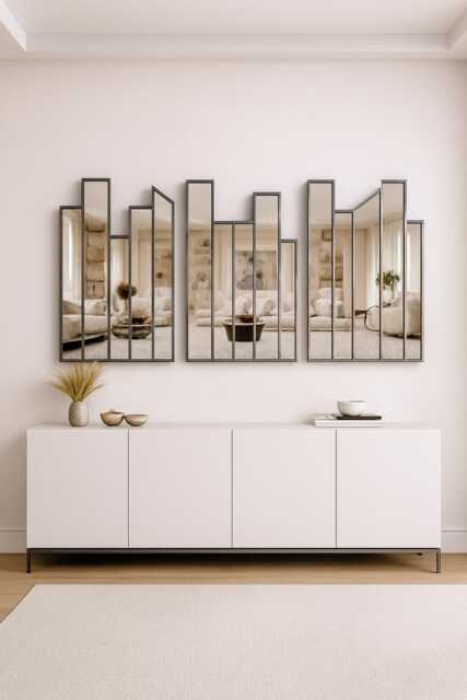 Modern Large Wall Skyline Mirror - image 1
