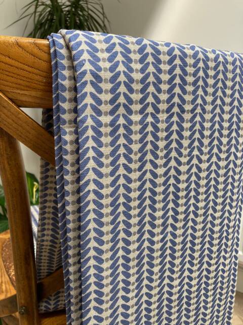 Sample Only - Curtains Made To Measure? Just Need Pole Length & Drop Quote Night Blue Sw Linen - image 1