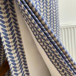 Sample Only - Curtains Made To Measure? Just Need Pole Length & Drop Quote Night Blue Sw Linen - thumbnail 3