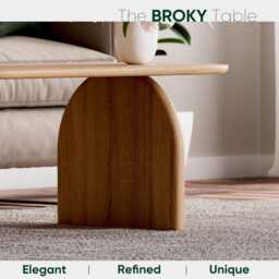 Unique Coffee Table Furniture - Modern Oak Coffee Table Scandi Original -Wooden Table-Living Room - thumbnail 2