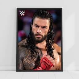 Wwe Print - Roman Reigns in Ring Poster Wrestling Wall Art - thumbnail 1