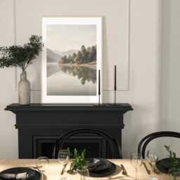 Mountain Wall Art, Landscape Set Of 3 Prints, Nature Pine Trees Living Room Home Decor, A2, A1 50x70cm - thumbnail 3