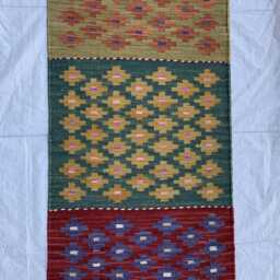 2x4.6 Turkmen Kilim Rug Handwoven Wool Hallway Rug, Vegetable Dye - thumbnail 2
