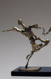 Family Dancers Bronze Modern Figurine Sculptures Art Deco Signed New Statues - thumbnail 3