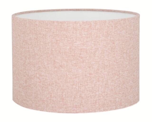 Pink Lampshade UK Made Contemporary Retro Lamp Shade Textured Linen Pink Drum Lampshade - image 1