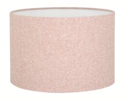 Pink Lampshade UK Made Contemporary Retro Lamp Shade Textured Linen Pink Drum Lampshade - thumbnail 1
