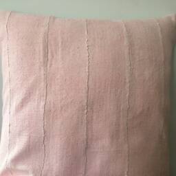 "Euro Size Pale Pink Authentic African Mud Cloth Pillow Sham Cushion Cover 64cmx64cm - 25""x25" - thumbnail 4