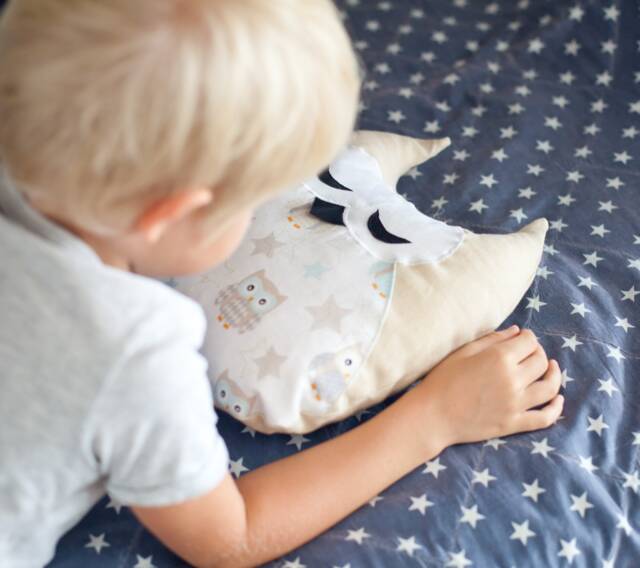 Toddler Pillow Organic Girl Room Bedding Nursery Gender Neutral Owl Head Cozy Stuffed Animal Nursery Linen Throw Ruffle - image 1