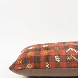 Kilim Lumbar Pillow Cover Turkish Bohemian Cushion - 12x24 - thumbnail 4