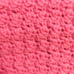 Crocheted Blanket/Afghan - Hot Pink Baby Girl Lap Blanket - thumbnail 3