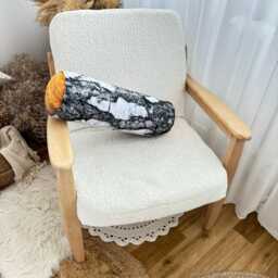 Birch Tree Log Pillow Woodland Decor Bolster Cushion - thumbnail 2