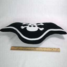 Pirate Pillow Captain Skull & Crossbone Hat Handmade Decorative - thumbnail 3