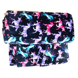 "Unicorn Fleece Blanket, Kids Cuddle Blanket - 58"" X 60" - thumbnail 2
