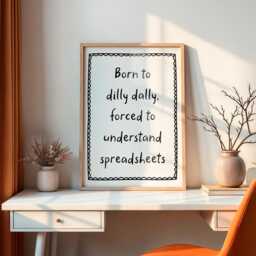 Spreadsheets Accounting Humour Print - Wall Art For Tax Accountant, Bookkeeper Gift Office Decor, Funny Finance Poster Cpa, Accounts - thumbnail 2