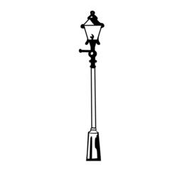 Park Street Lamp Post - Wall Decal Custom Vinyl Art Stickers - thumbnail 2