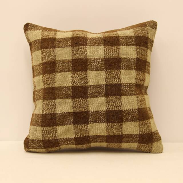 Kilim Pillow Cover 14x14 Turkish Textile Cushion Hand Made Decorative Home Design Throw Case Sofa Boho Covers 4Obf-22 - image 1