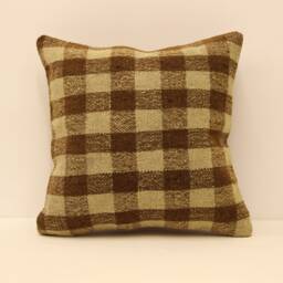 Kilim Pillow Cover 14x14 Turkish Textile Cushion Hand Made Decorative Home Design Throw Case Sofa Boho Covers 4Obf-22 - thumbnail 1