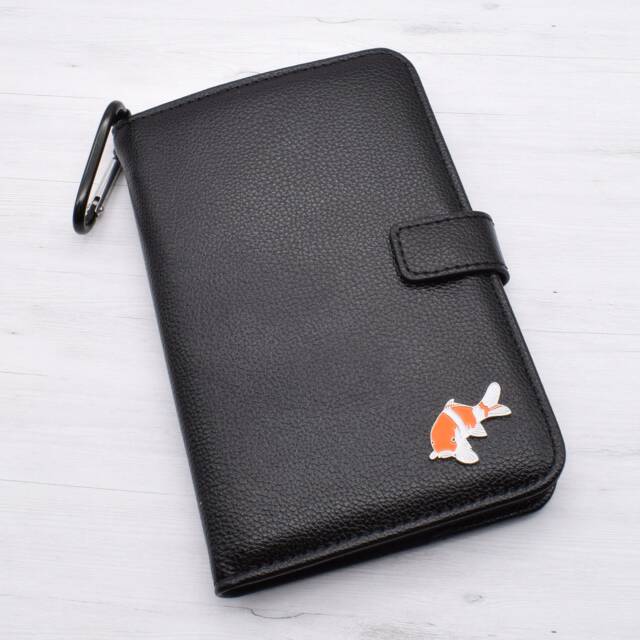 Clown Fish Design - Personalised Leatherette Golf Organiser Complete With Divot Repairer, Marker, Tees, Scorecard & Pencils - image 1