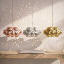 Disco Cloud Mirror Ball Decor - Hanging Mosaic Sparkle Wall Art