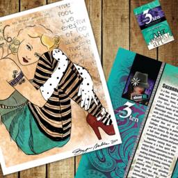 Carpe Diem/Seize The Day Original Illustration Art Print Signed 8 X 10 - thumbnail 3
