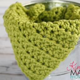 Chunky Lime Green Newborn Baby Blanket Photo Prop - thumbnail 3