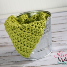 Chunky Lime Green Newborn Baby Blanket Photo Prop - thumbnail 2