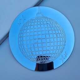 Disco Ball Mirror Wall Decor Room Sticker Funky Dopamine Groovy Home Unique Party - thumbnail 2