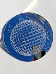 Disco Ball Mirror Wall Decor Room Sticker Funky Dopamine Groovy Home Unique Party - thumbnail 1