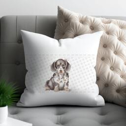 Personalized Dachshund Pillow Dog Lover Gift, Home Decor - thumbnail 2