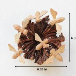 Wooden Bee Wall Art, Hanging Decoration, Hanging, Rustic, Nature, Handmade Deco, Wood Carving, Valentine Day Gift For Her - thumbnail 2