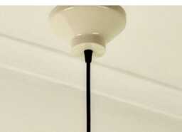Warm White & Brown Handmade Ceramic Pendant Lamp For Home Lighting Remodel Plug-In - thumbnail 4