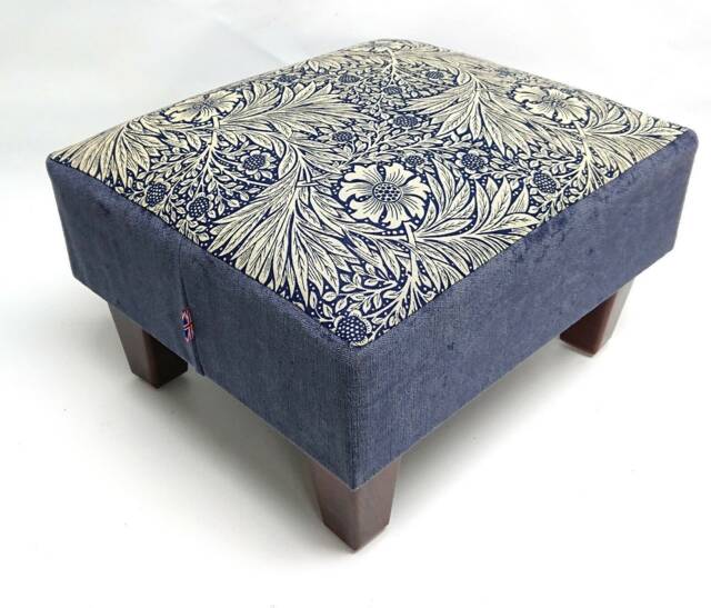 William Morris Marigold Footstool, Handmade in Britain - image 1