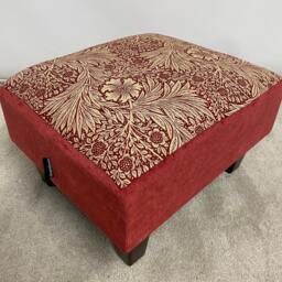 William Morris Marigold Footstool, Handmade in Britain - thumbnail 3