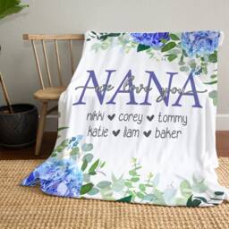 Christmas Gift For Her, Nana Present, Grandma Quote Blanket, From Kids Wife, Grandparent - thumbnail 2