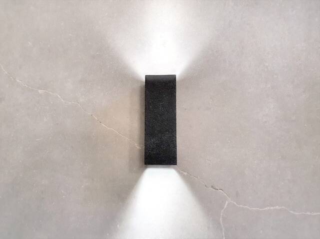 Handmade Black Ceramic Led Wall Sconce Modern Up Down Lighting - image 1
