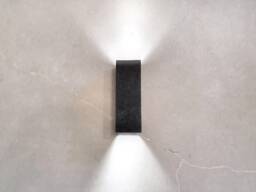 Handmade Black Ceramic Led Wall Sconce Modern Up Down Lighting