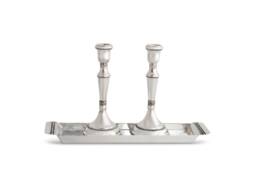 Large Classic Shabbat Candlesticks Made Of 925 Sterling Silver With Filigree Decoration - Jewish Wedding Gift For The Bride - thumbnail 1