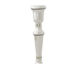 Large Classic Shabbat Candlesticks Made Of 925 Sterling Silver With Filigree Decoration - Jewish Wedding Gift For The Bride - thumbnail 3