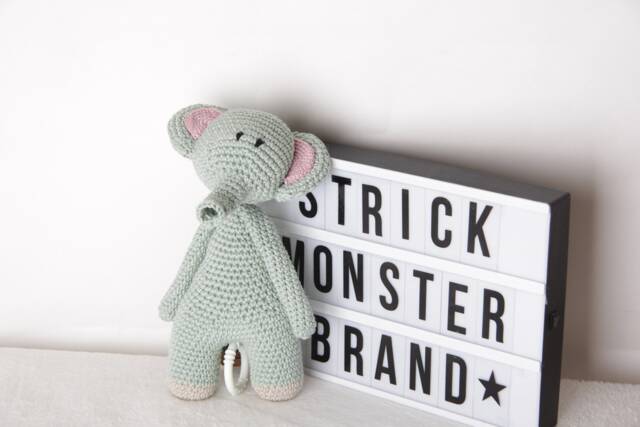 Crocheted Musical Box Elephant - image 1