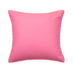 Solid Pink Cotton Throw Pillow Cover, Square/Lumbar - thumbnail 1