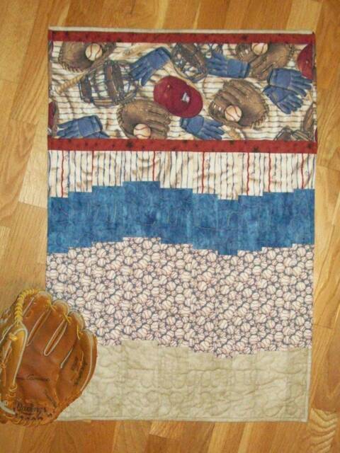 "Baseball - Any Theme Bargello Quilted Wall Hanging - 21 1/2"" X 31" - image 1