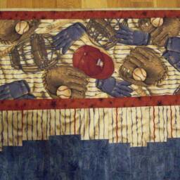 "Baseball - Any Theme Bargello Quilted Wall Hanging - 21 1/2"" X 31" - thumbnail 2