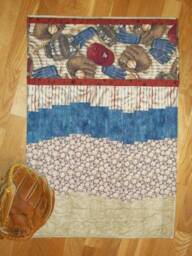"Baseball - Any Theme Bargello Quilted Wall Hanging - 21 1/2"" X 31" - thumbnail 1