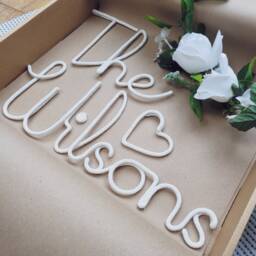 Personalised Family Name Sign/ Christmas Gift/ Wall Hanging/ Home Decor/ House Plaque/ Wedding New - thumbnail 3